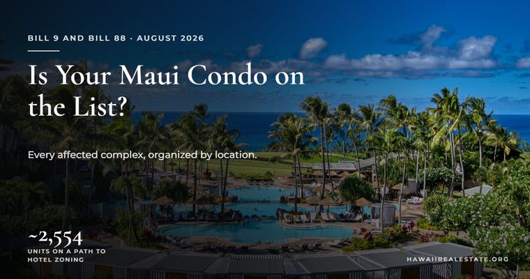 Maui oceanfront condo resort affected by the Bill 9 and Bill 88 vacation rental rules