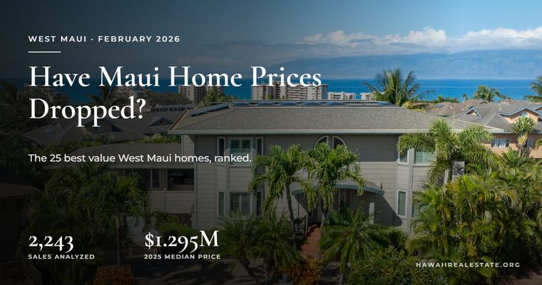West Maui home with ocean views, from the top 25 best value properties analysis